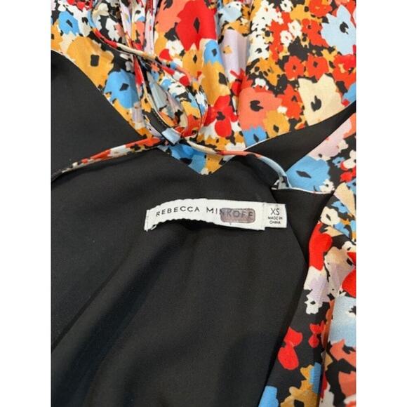 Rebecca Minkoff “Sorcha” Floral Deep-V Mini Dress – Size XS - Picture 11 of 12